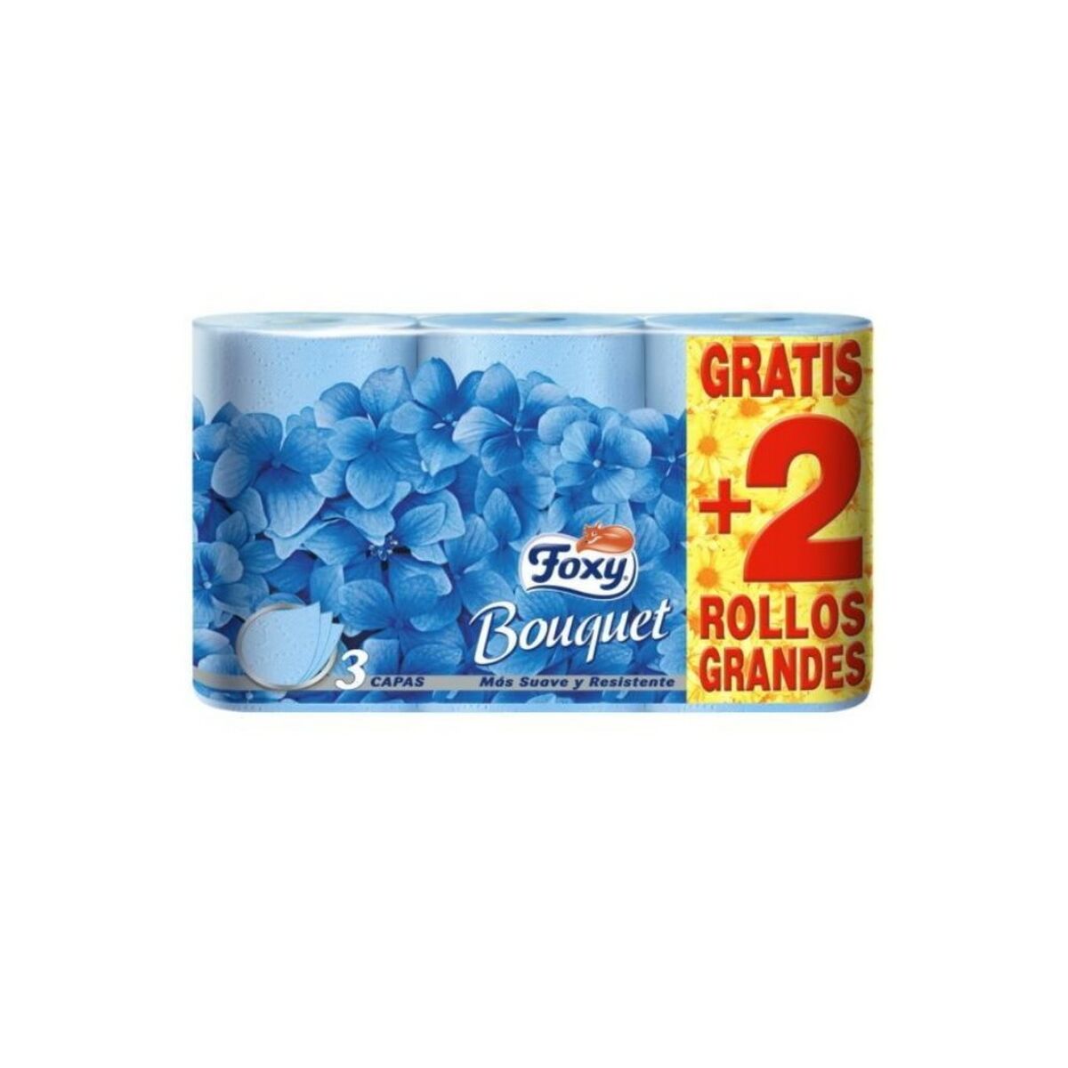 Toilettenpapierrollen Foxy Bouquet 3 Schichten 6 Stücke