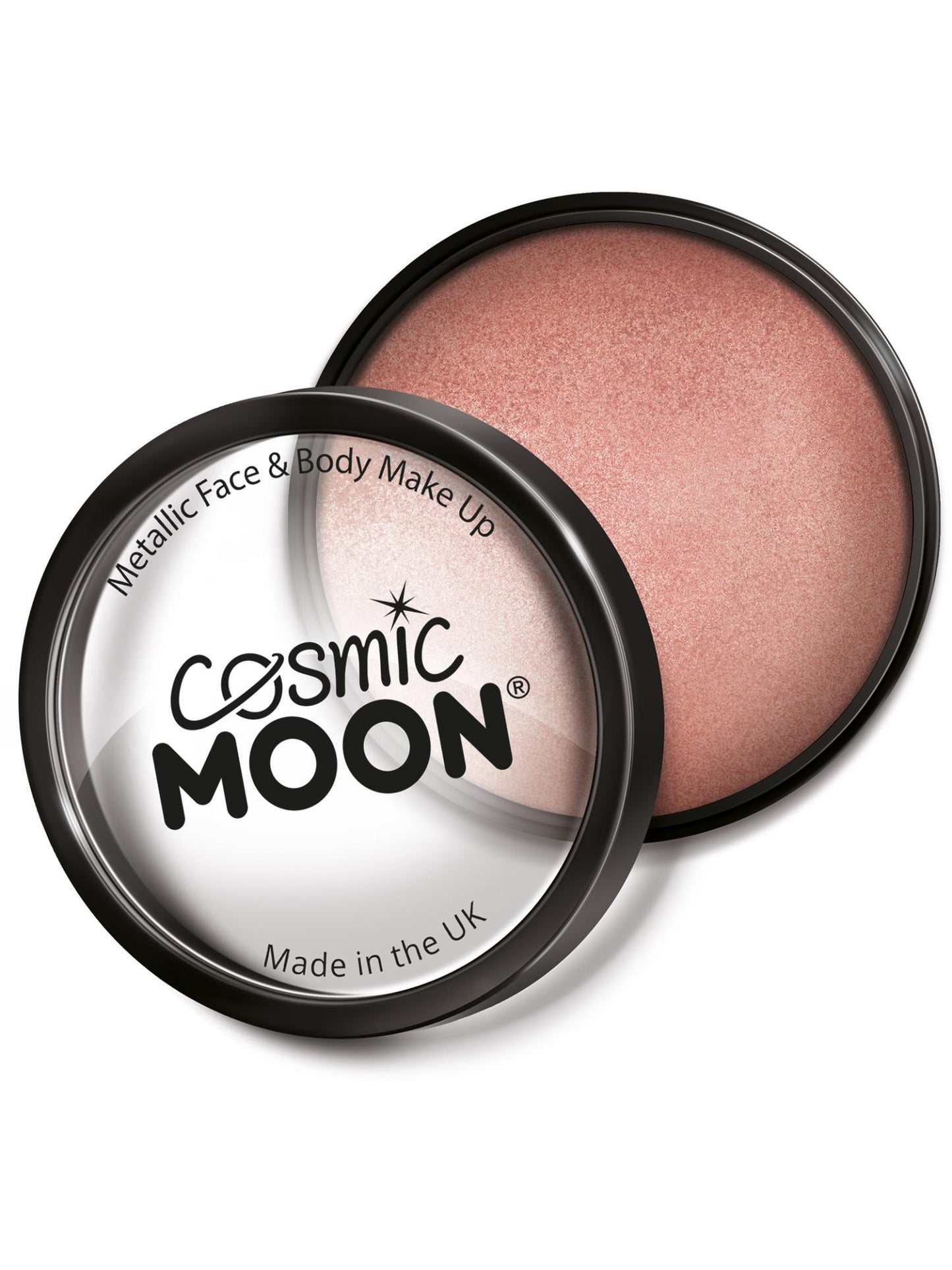 Smiffys Cosmic Moon Metallic Pro Face Paint Cake Pots, Ros CD für Unisex