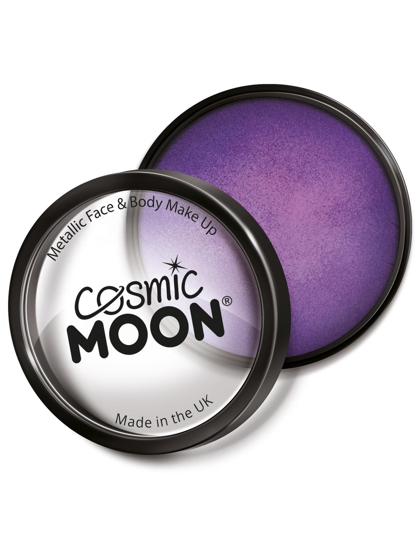 Smiffys Cosmic Moon Metallic Pro Face Paint Cake Pots, Pur CD für Unisex