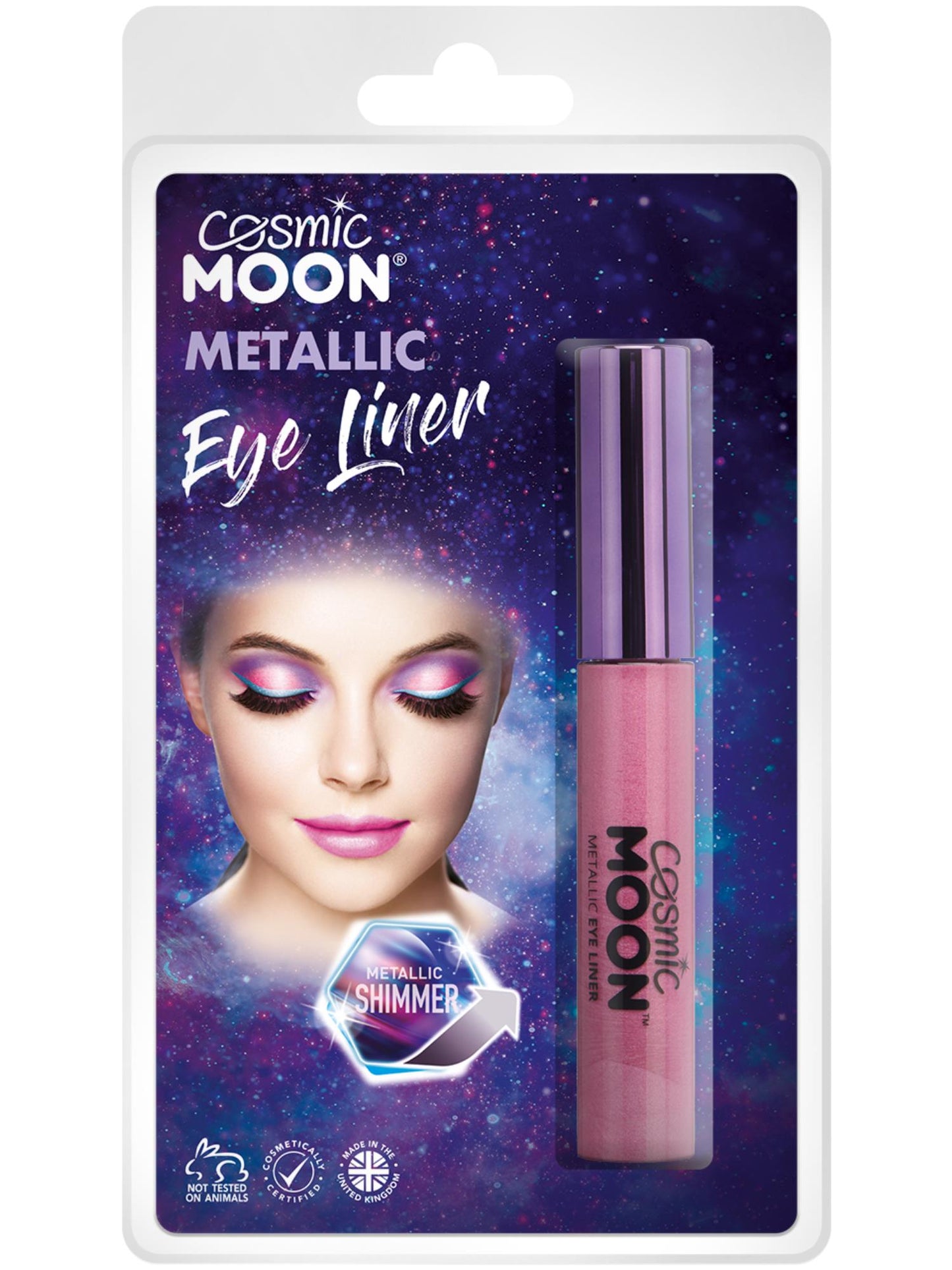 Smiffys Cosmic Moon Metallic Eye Liner, Pink CD für Unisex