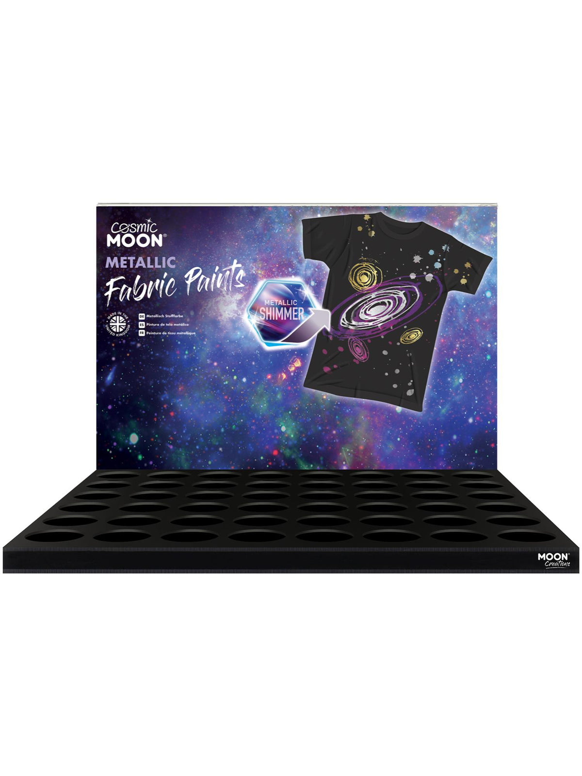 Smiffys Cosmic Moon Metallic Fabric Paint, SF für Unisex