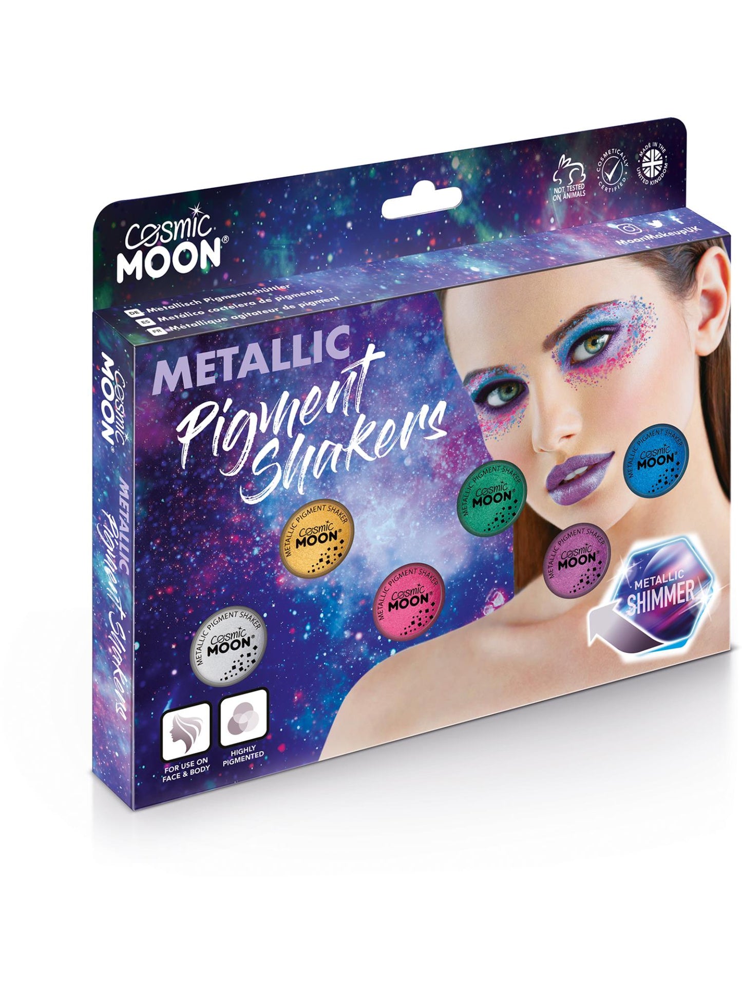 Smiffys Cosmic Moon Metallic Pigment Shaker, Assorted CD für Unisex