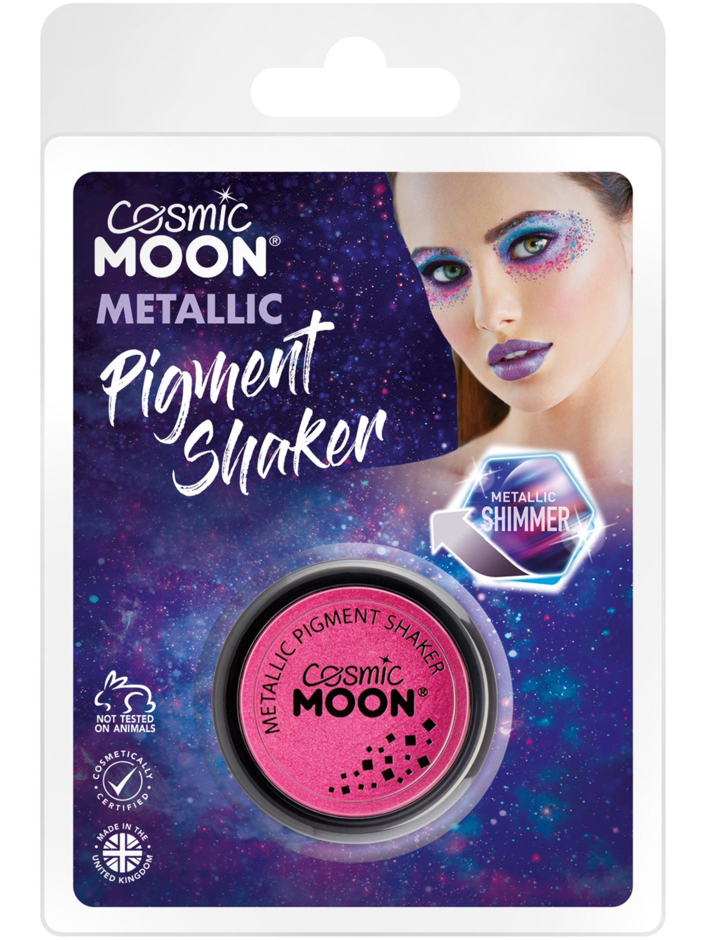 Smiffys Cosmic Moon Metallic Pigment Shaker, Pink CD für Unisex