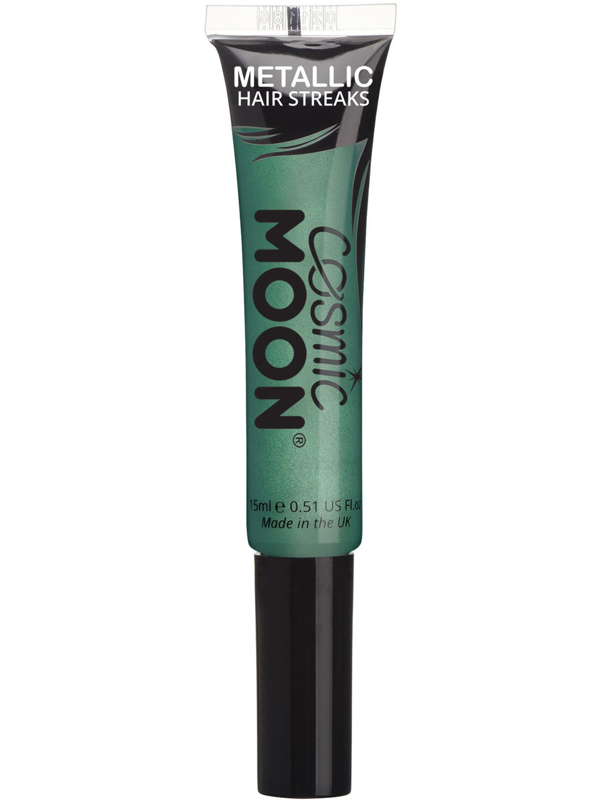 Smiffys Cosmic Moon Metallic Hair Streaks, Green CD für Unisex