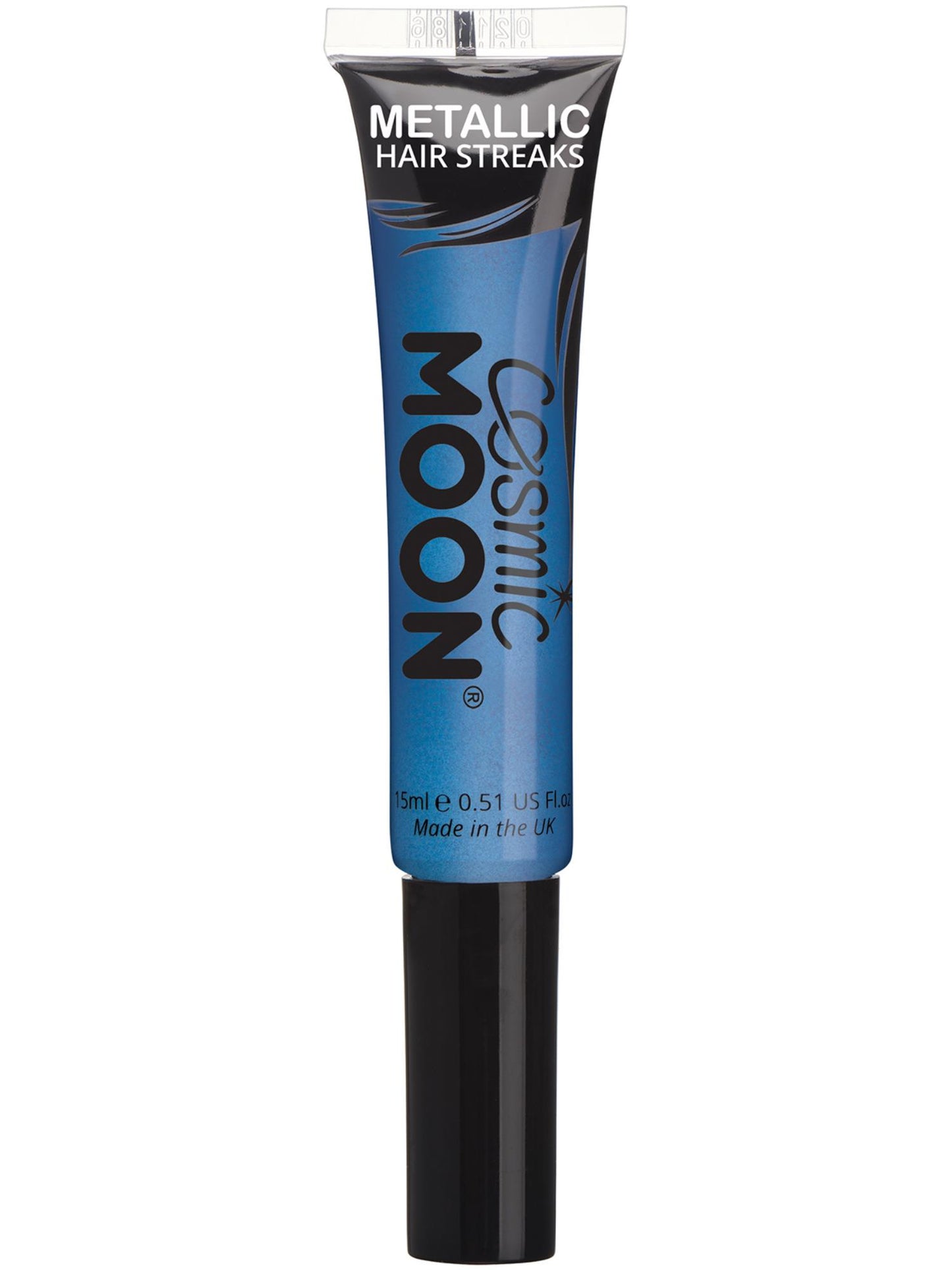 Smiffys Cosmic Moon Metallic Hair Streaks, Blue CD für Unisex