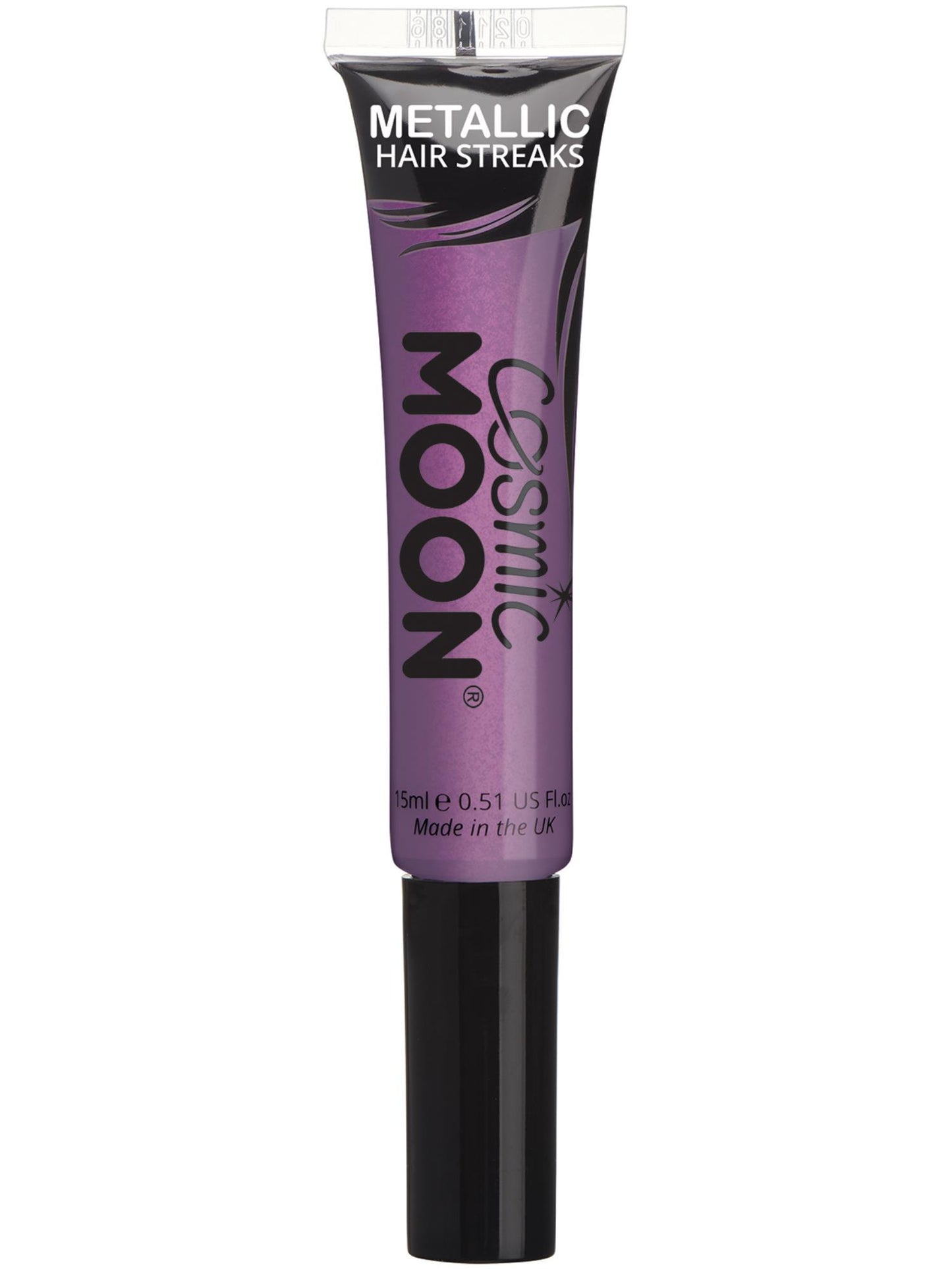 Smiffys Cosmic Moon Metallic Hair Streaks, Purple CD für Unisex