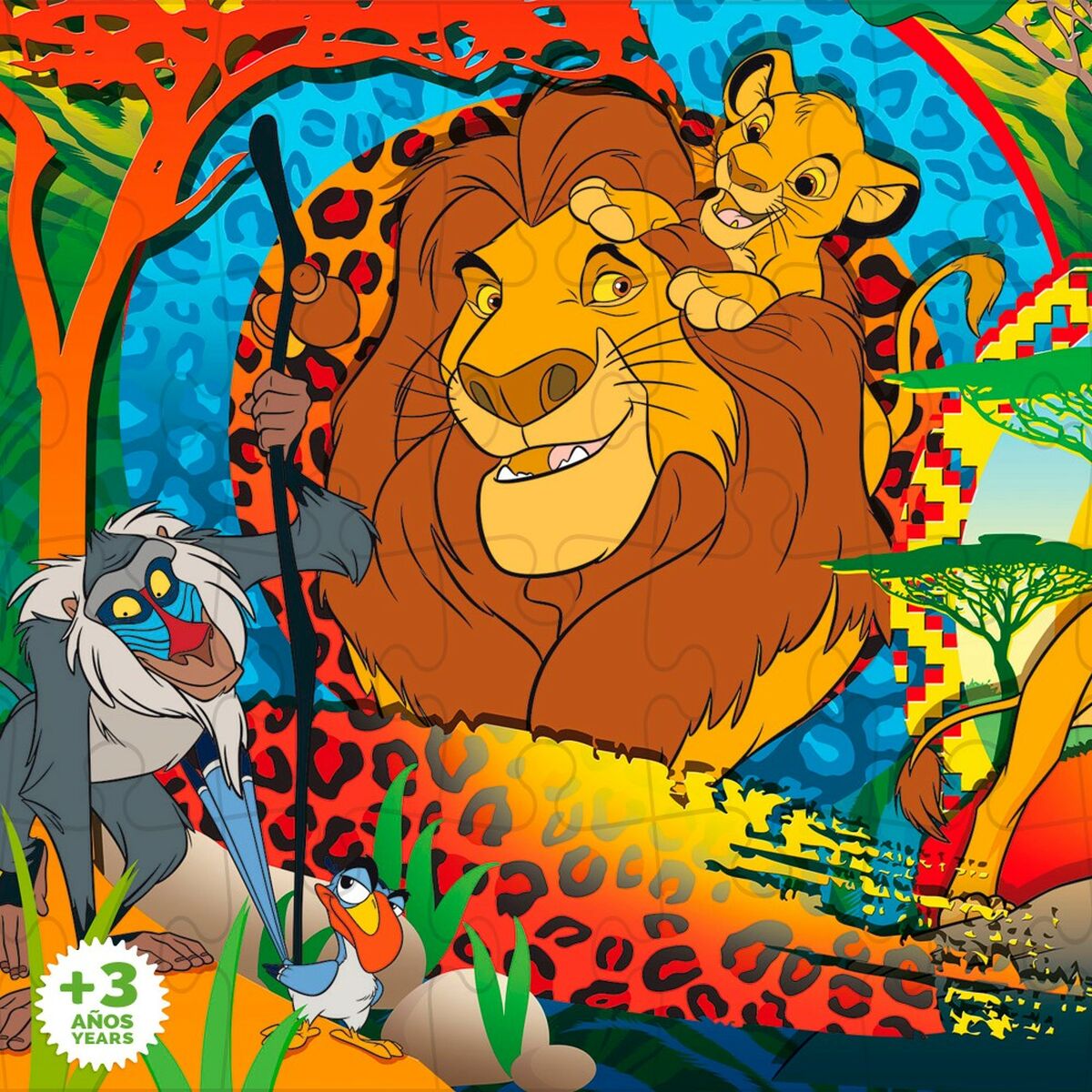 The Lion King Kinderpuzzle beidseitig mit 24 Teilen, 12 Stück – Ansicht 7