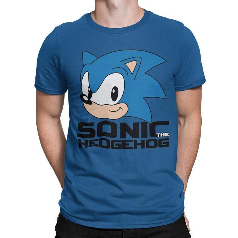 Rubies Sonic The Hedgehog Sonic Classic Head Unisex T-Shirt T-Shirts