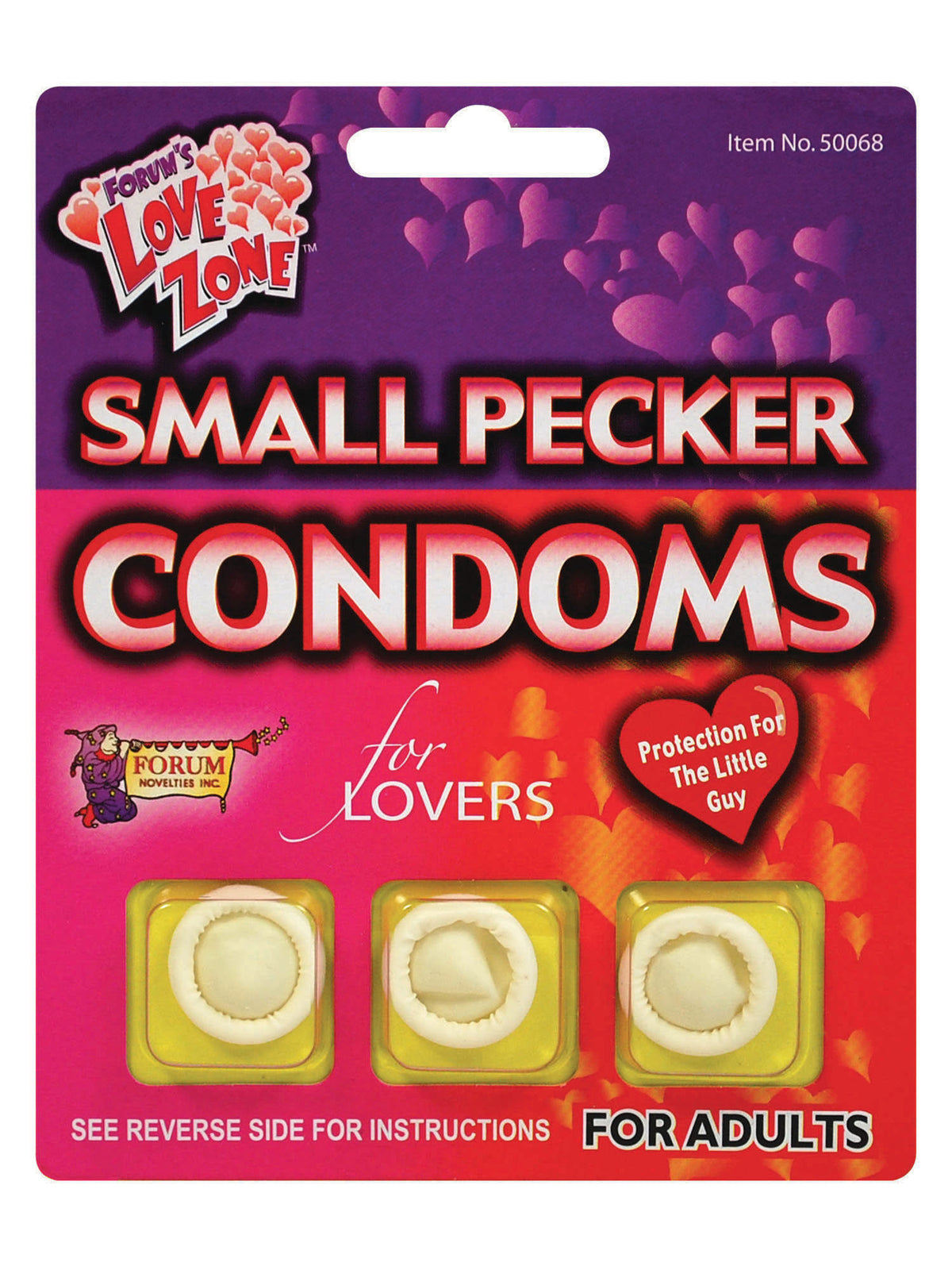 Rubies Small Pecker Condoms.Cd/3 Saucy Goods