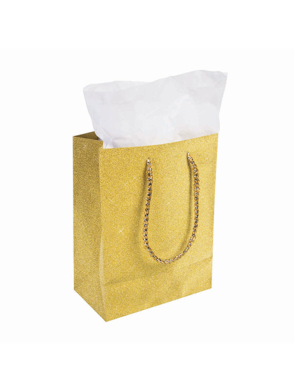 Rubies Diamond Gift Bag Gold (22x17x10cm) Party Goods