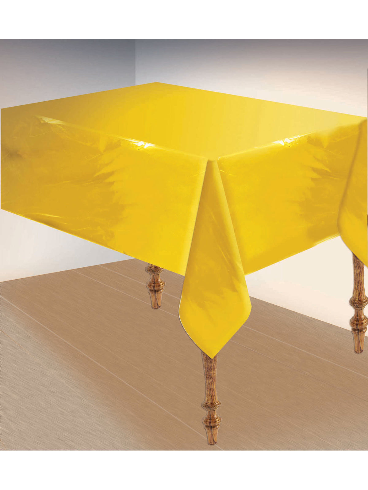 Rubies Generic Gold Metallic Table Cover? 135X 270Cm Tablewear