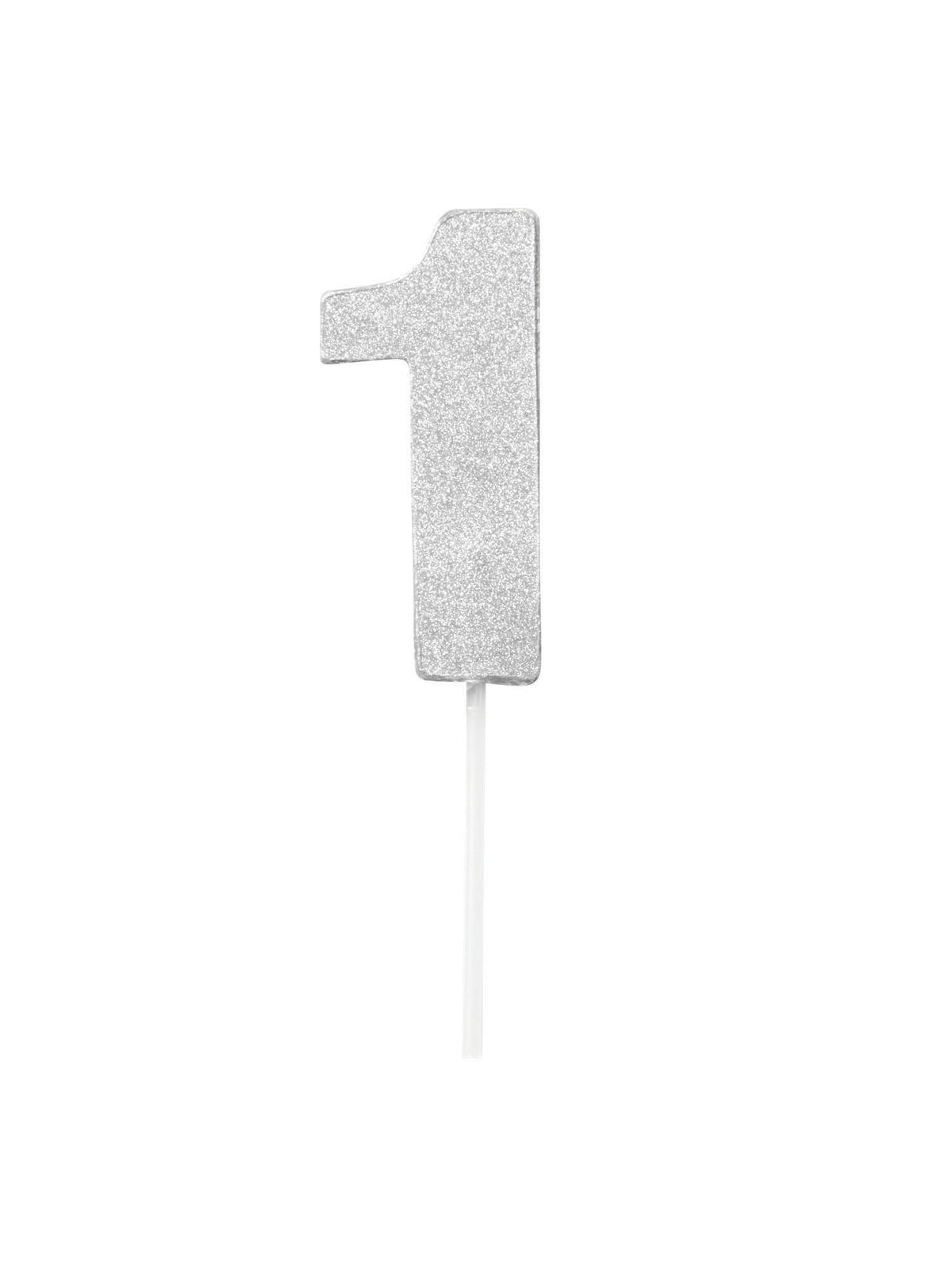 Rubies Diamond Cake Toppers Silver No. 1 Tablewear