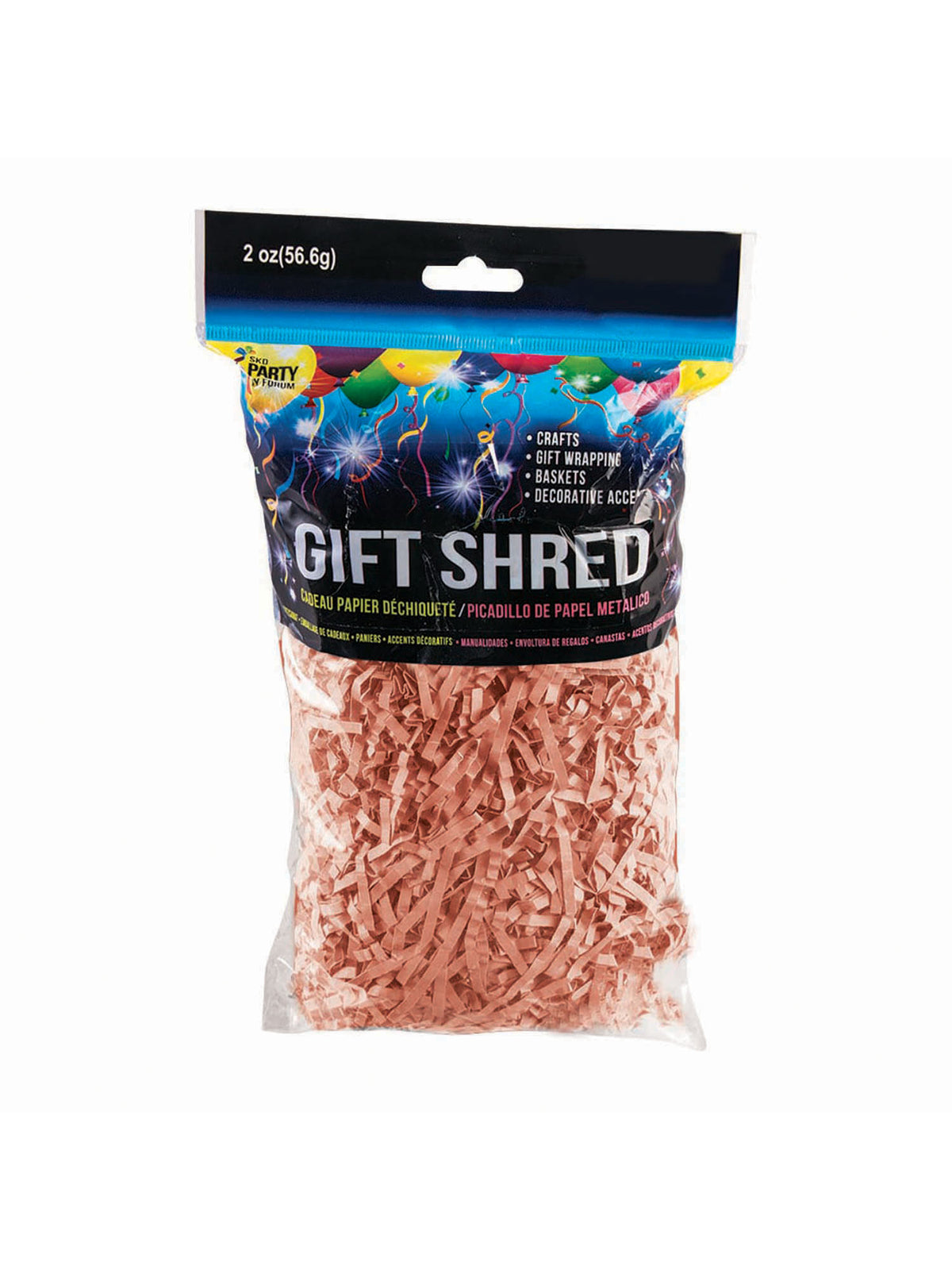 Rubies Generic Paper Shred Light Pink (56g) Packaging and Wrapping