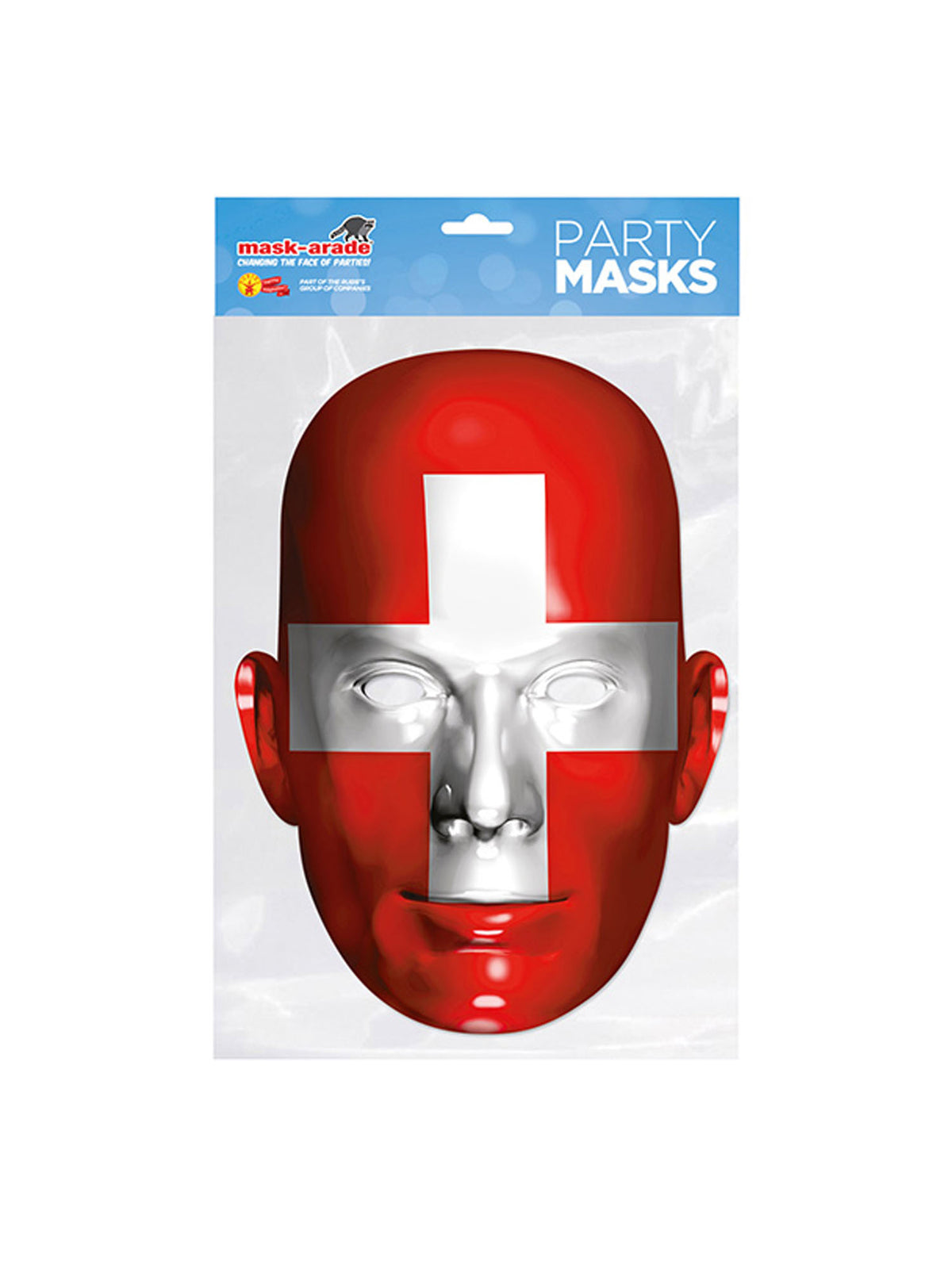 Rubies Switzerland Flag Mask Maske