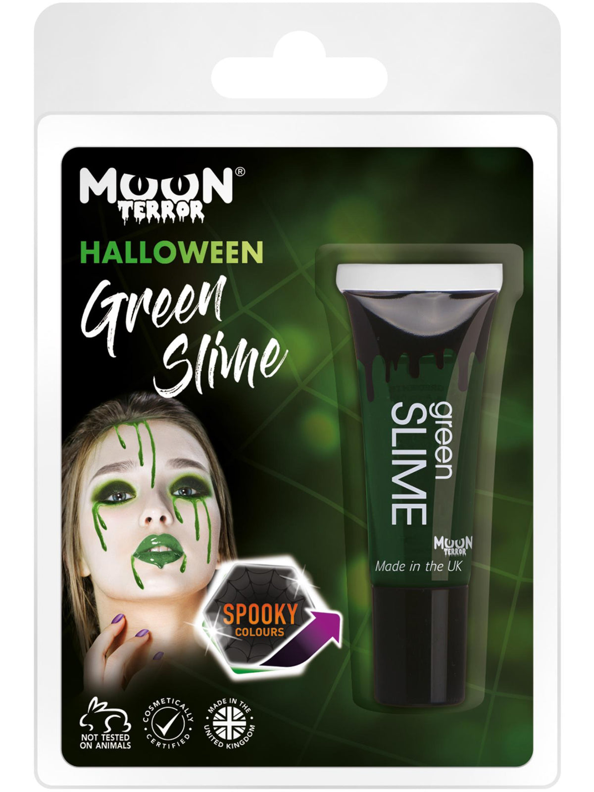 Smiffys Moon Terror Green Slime, Green CD für Unisex