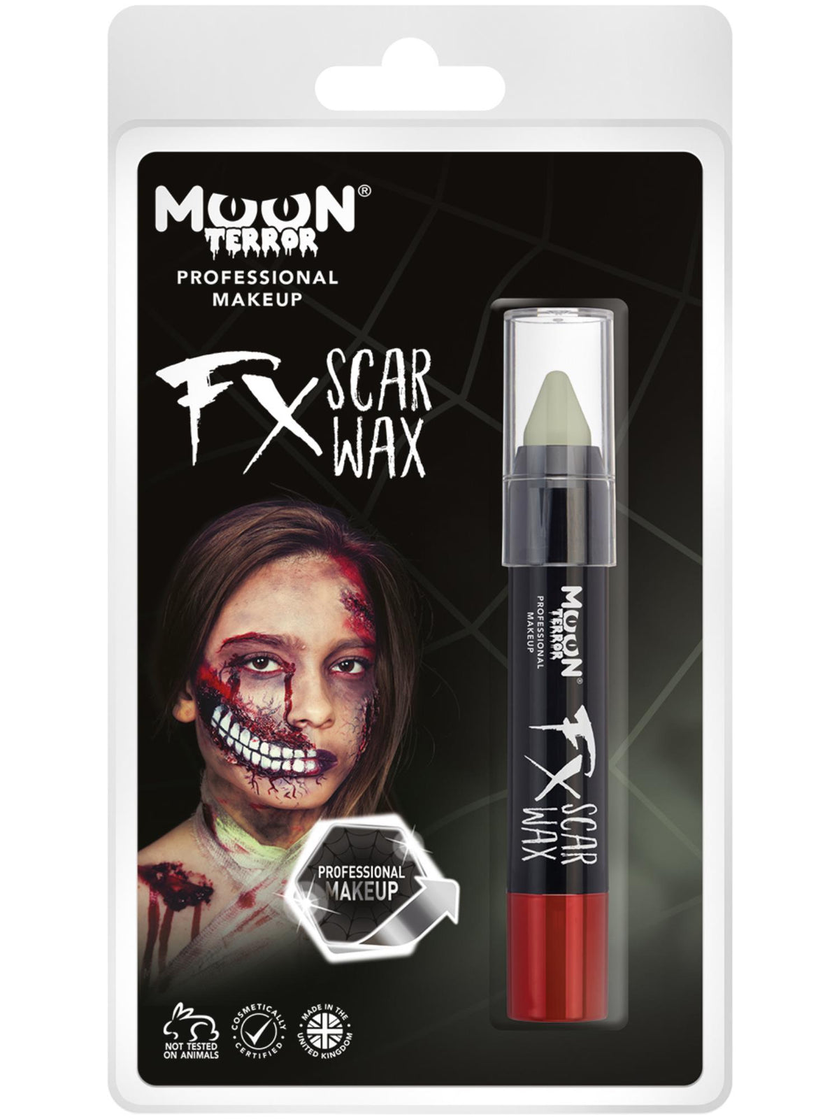 Smiffys Moon Terror Pro FX Scar Wax Crayon, Clear CD für Unisex