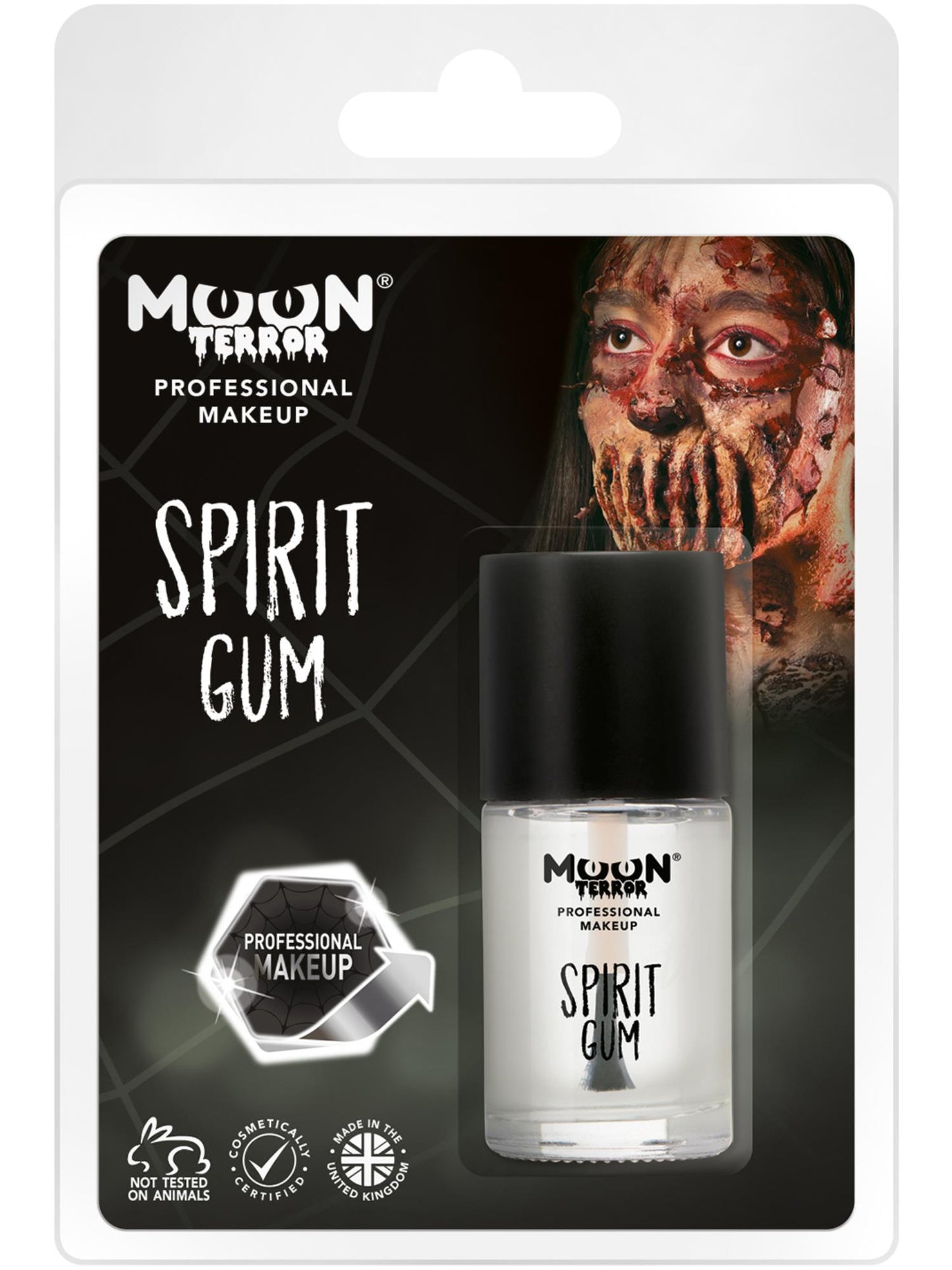 Smiffys Moon Terror Pro FX Spirit Gum, Clear CD für Unisex