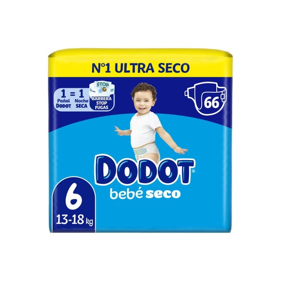 Dodot Etapas Talla 6 Windeln, 66 Stück, 13 bis 18 kg