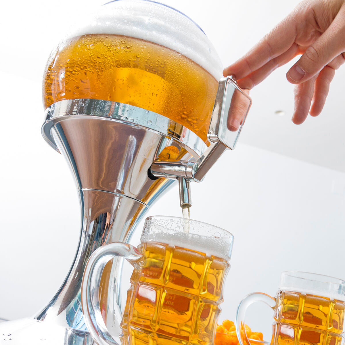InnovaGoods Bier-Kühlzapfanlage 3,5 l mit Eisfach und Zapfhahn – Ansicht 8