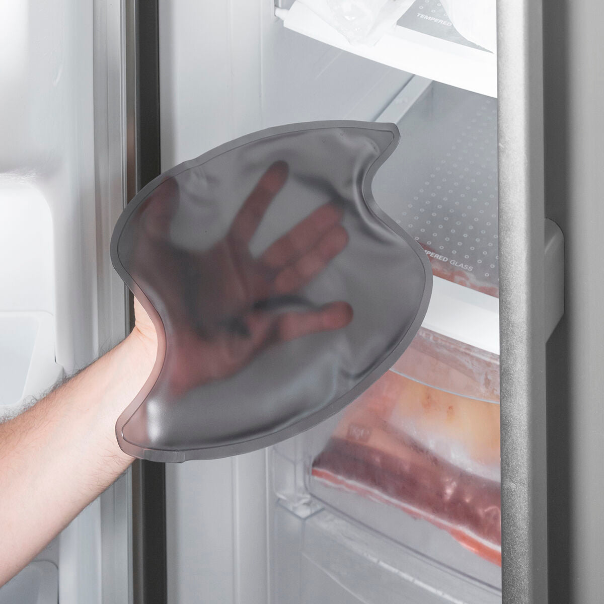 InnovaGoods Kniebandage mit Wärme- und Kälte-Gelkissen in Grau – Ansicht 7