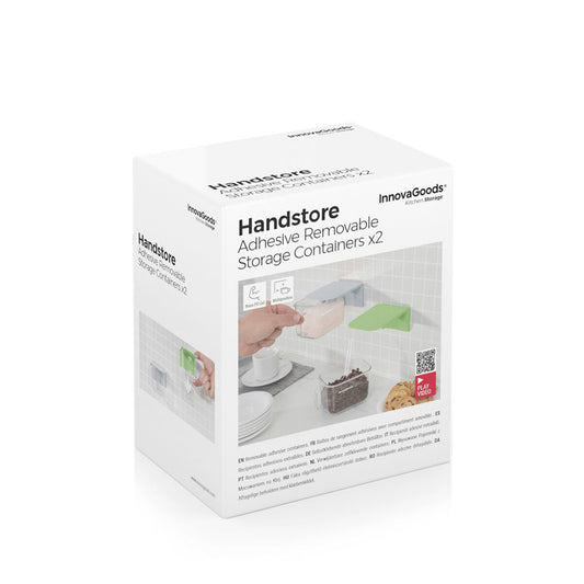 Abnehmbare selbstklebende Kochbehältnisse Handstore InnovaGoods 2 Stück