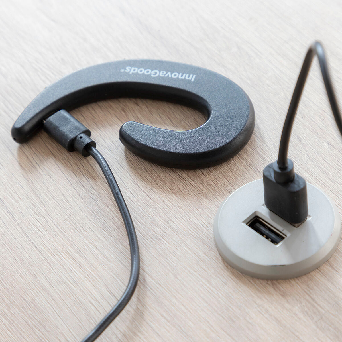 Schwarzer Cearser Open-Ear-Bluetooth-Kopfhörer von InnovaGoods – Ansicht 8