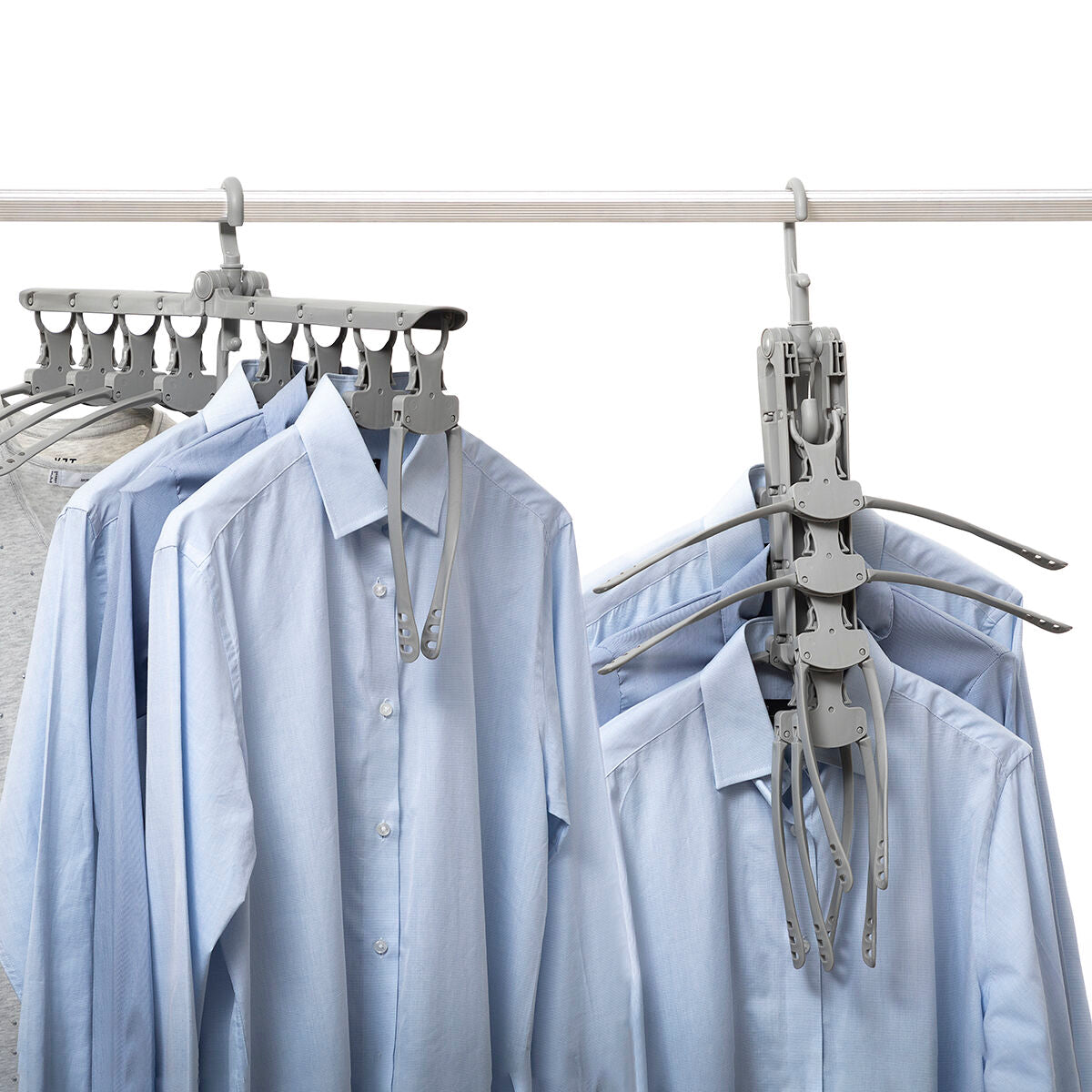 Mehrfach-Kleiderbügel 8-in-1 Spavver von InnovaGoods in Grau – Ansicht 8