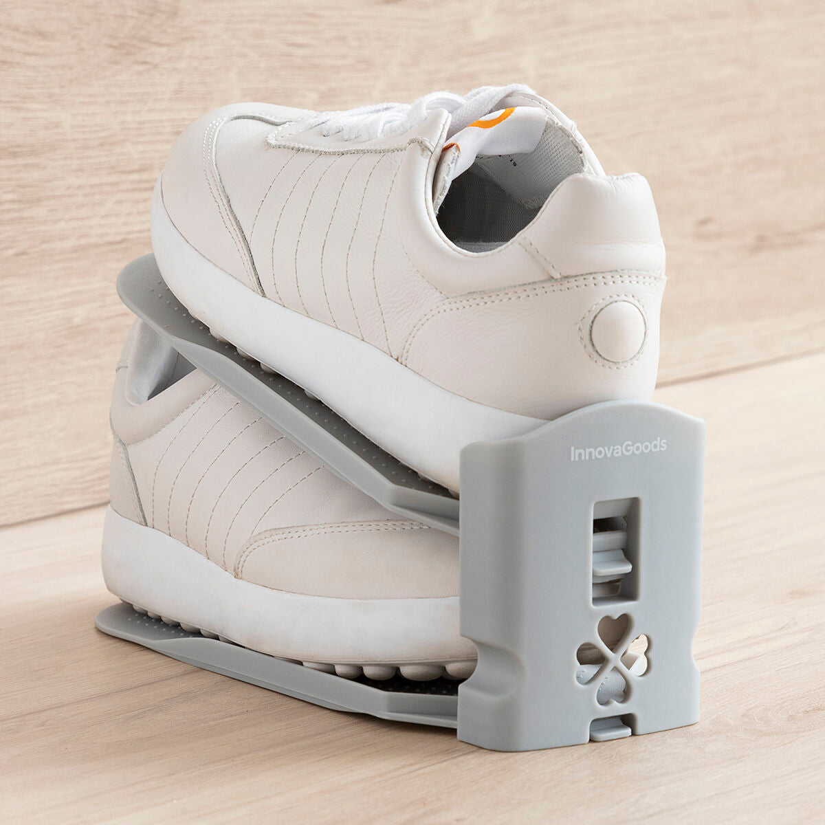 Verstellbarer Schuhhalter Sholzzer von InnovaGoods, 6 Stück, grau – Ansicht 8