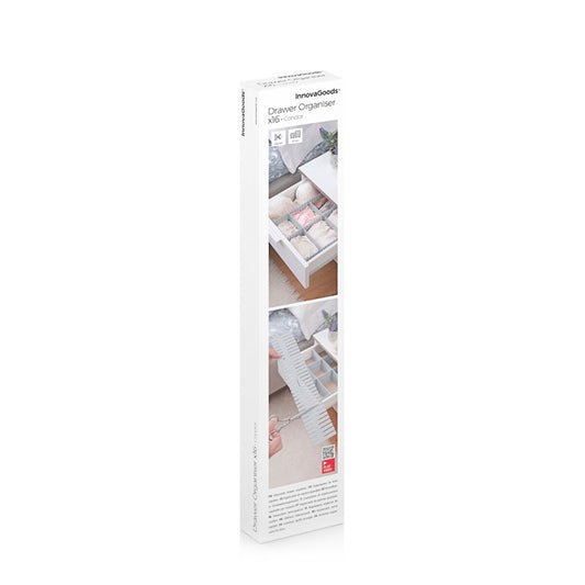 Verstellbarer Schubladenorganisator Condor InnovaGoods 16 Stück