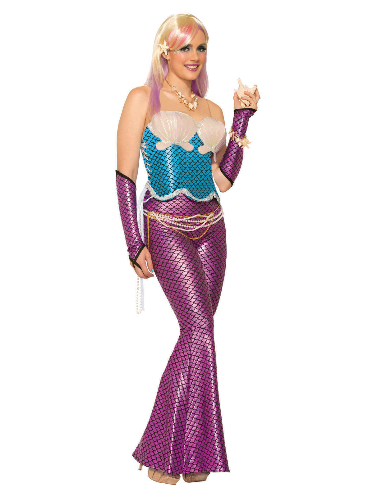 Rubies Mermaid Corset Blue Kostüm für Erwachsene für Damen