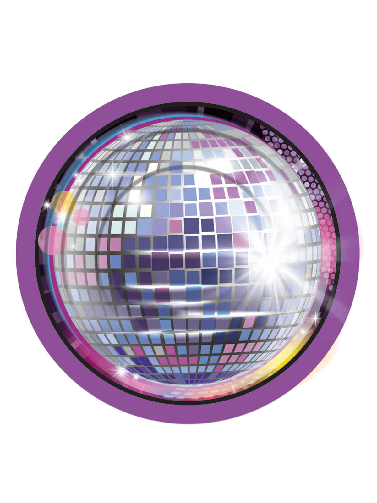 Rubies Disco Small Plate (8 Pcs) Tablewear