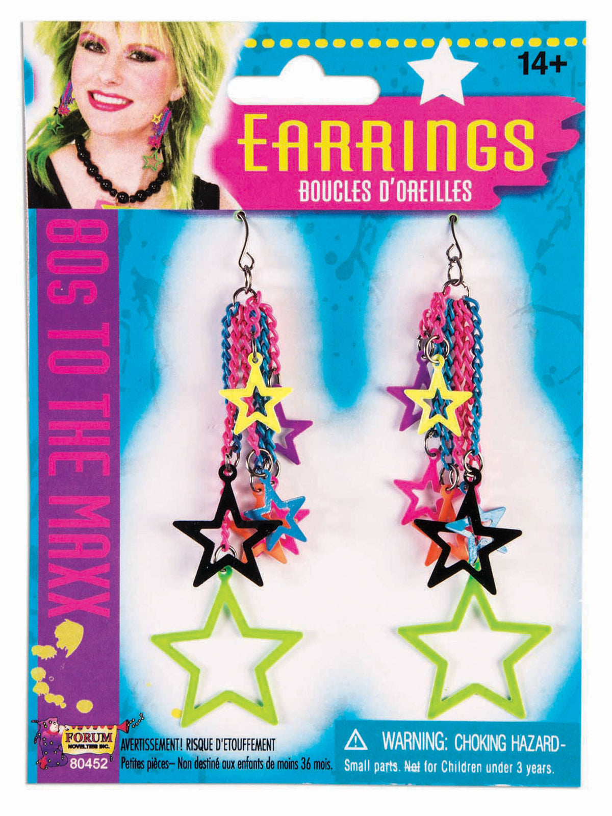 Rubies 80S Star Earrings Jewellery