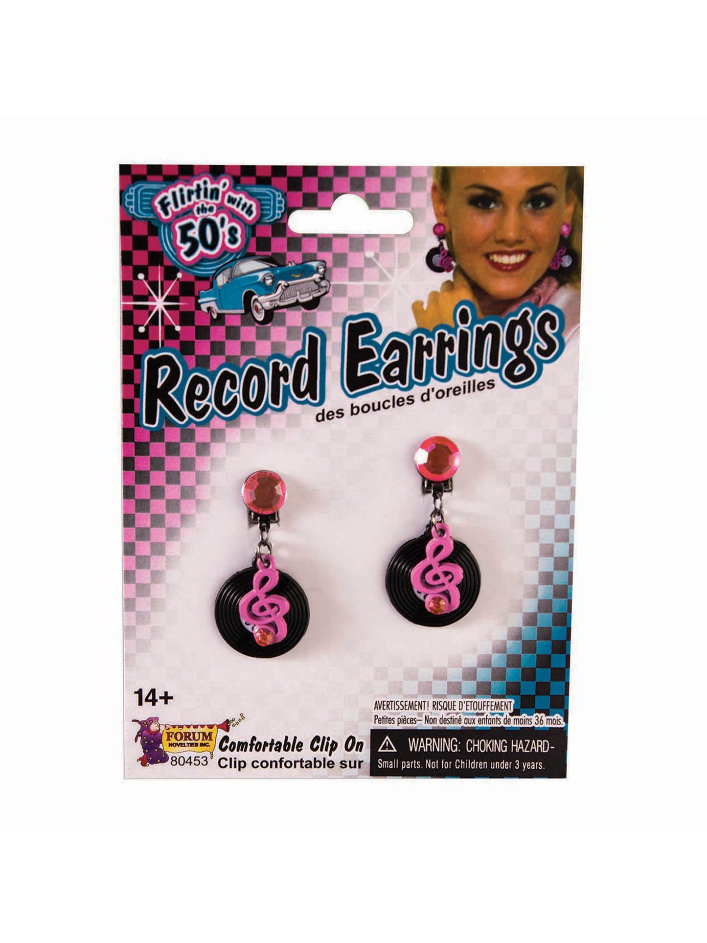 Rubies Rubies Rock 'N' Roll Record Earrings Jewellery