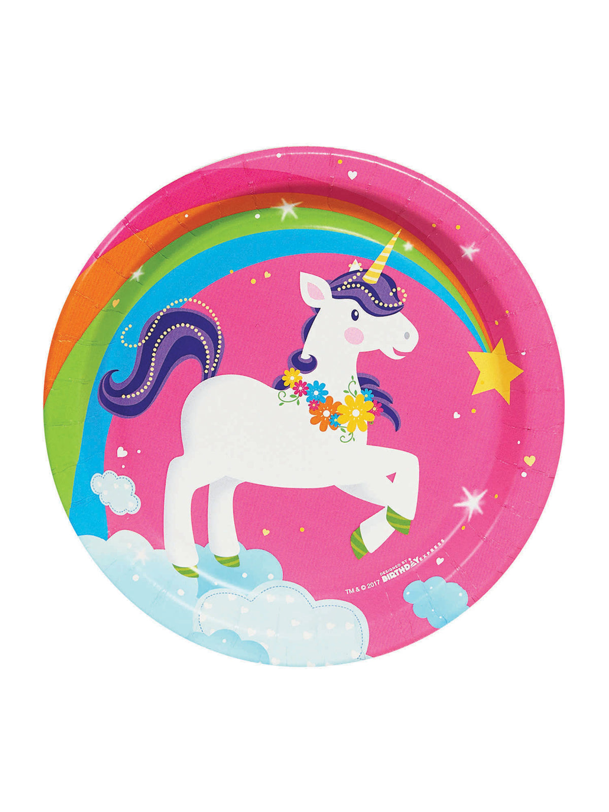 Rubies Fairytale Unicorn Teller pink 17 cm