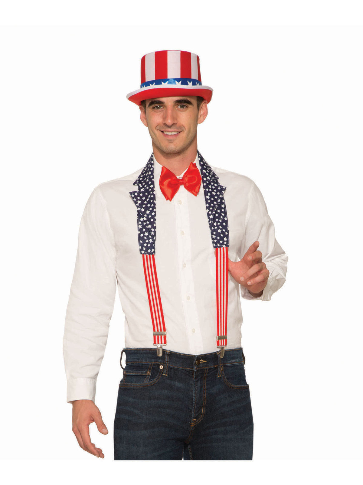 Rubies USA Patriotic Collar + Braces Set Clothing Accessories