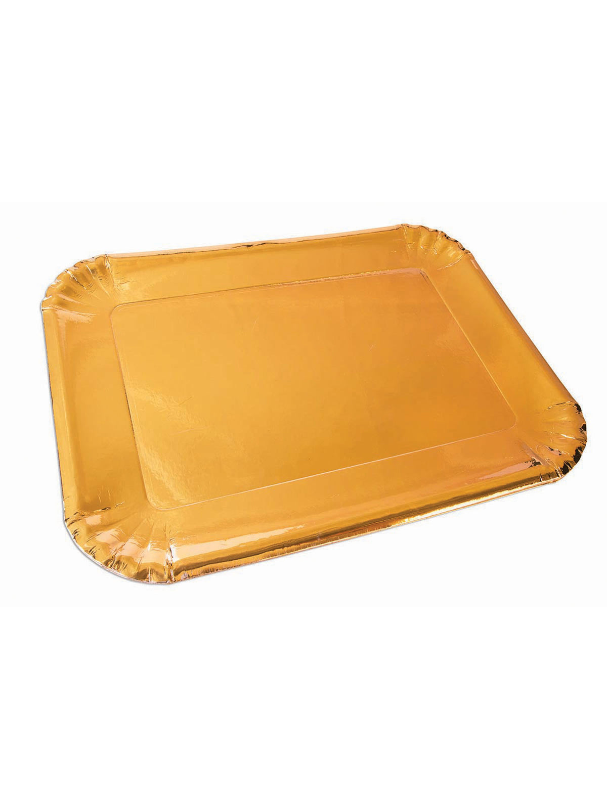 Rubies Generic Gold Platters Paper (6 Pack) 25 X16Cm Party Accessories
