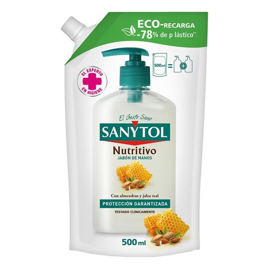Sanytol Recambio Jabón Antibacteriano Nutritivo Eco 500 ml