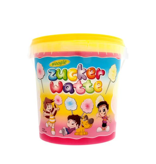 Woogie Zuckerwatte Eimer 50g Flauschig süsse Zuckerwatte