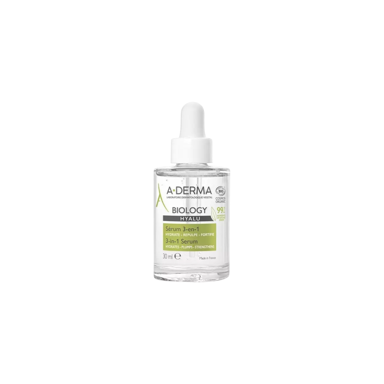 A-Derma Biology Hyalu Morgenserum für das Gesicht, 30 ml