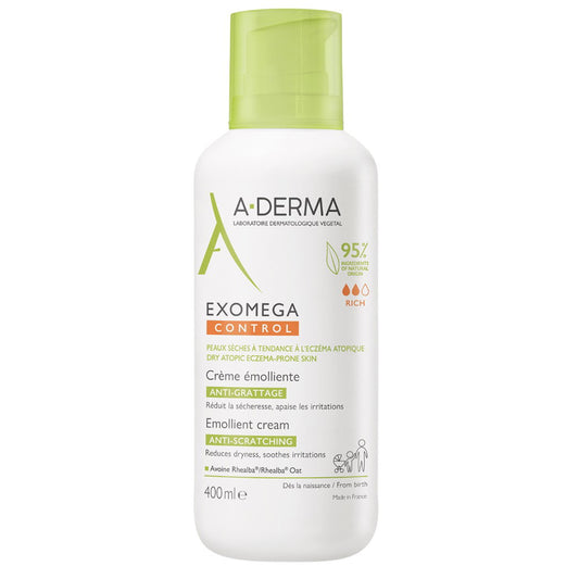 A-Derma A-Derma, Exomega Control, Emolliens, Sahne, Für Gesicht & Körper, 400 ml Regular