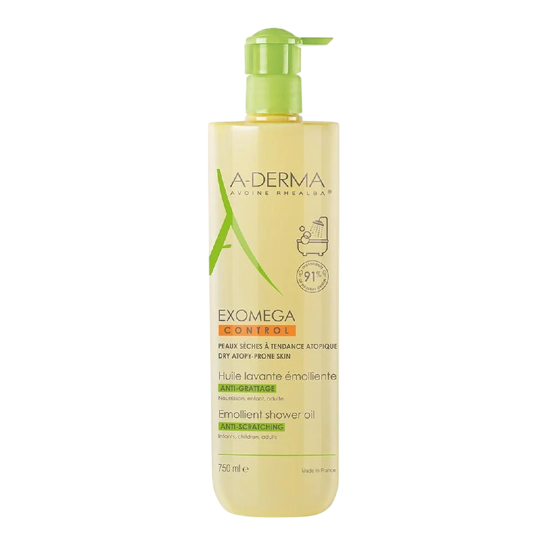 A-Derma, Exomega Control, Emolliens, Duschöl, Für sehr trockene bis atopische empfindliche Haut, 200 ml