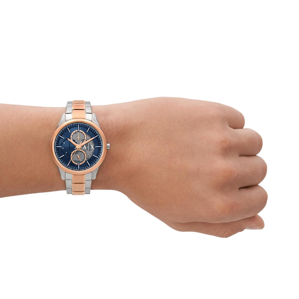 A|X ARMANI EXCHANGE AX1874 Day - Date - 24H Armbanduhr 42 mm Gold ansicht-3