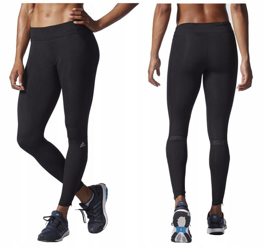 Adidas Adidas, Supernova, Sportliche synthetische Leggings für Frauen, Schwarz, Größe Medium Regular