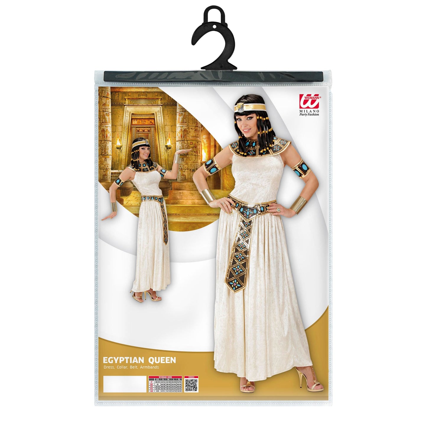 "ÄGYPTISCHE KÖNIGIN" (Kleid, Halsband, Gürtel, Armbänder) – Ansicht 4