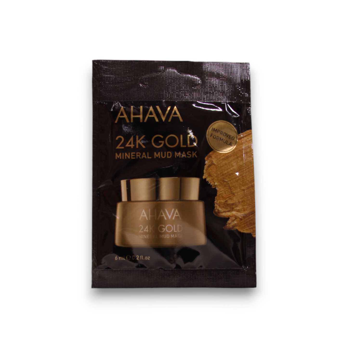 Ahava Ahava, Single Use 24K Gold Mineral, Hydratisierend, Schlamm-Maske, Für das Gesicht, 6 ml Regular