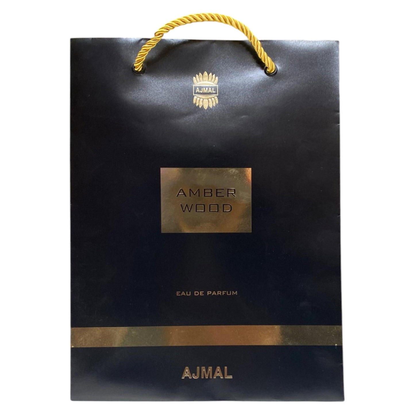 Ajmal Ajmal, Amber Wood, Einkaufen, Papp-Einkaufstasche, Papier, Schwarz Regular