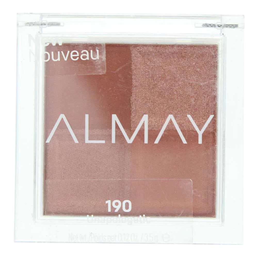 Almay, Shadow Quad, Lidschattenpalette, 190, Unentschuldigend, 4 Schattierungen, 3.5 g