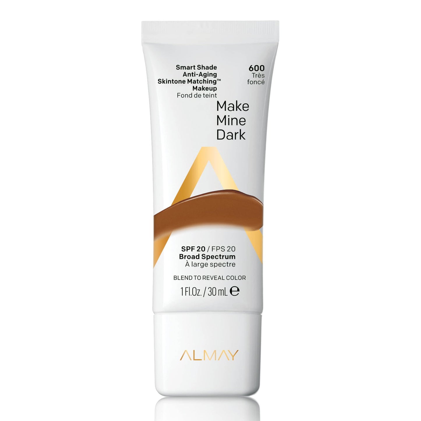 Almay Almay, Smart Shade, Tone-matching, Flüssige Grundierung, 600, Make Mine Dark, 20 SPF, 30 ml Regular