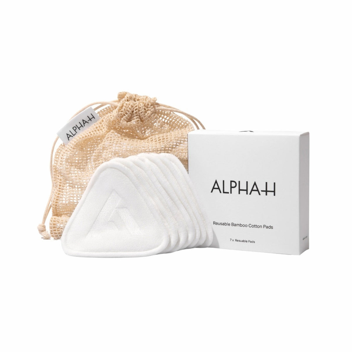 Alpha-H, Re-Usable Bamboo Pads, Reinigung, Reinigungspads, 7 stk