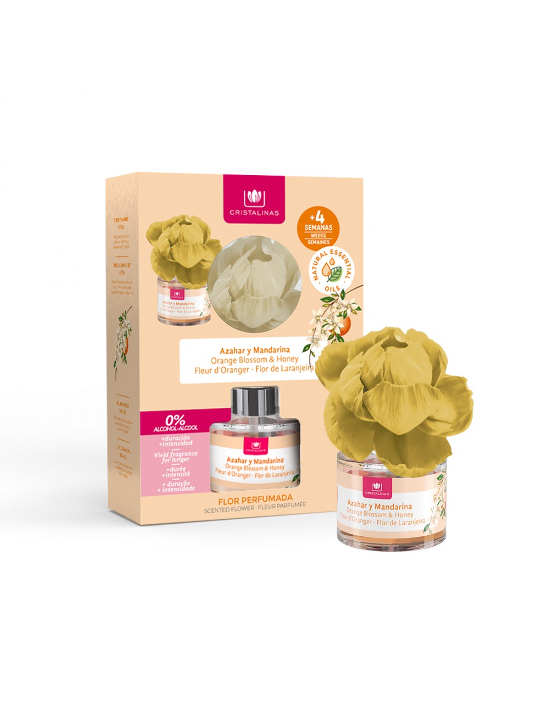CRISTALINAS CRISTALINAS Flor Perfumada Ambientador Azahar und Mandarina 40 ml Kosmetik